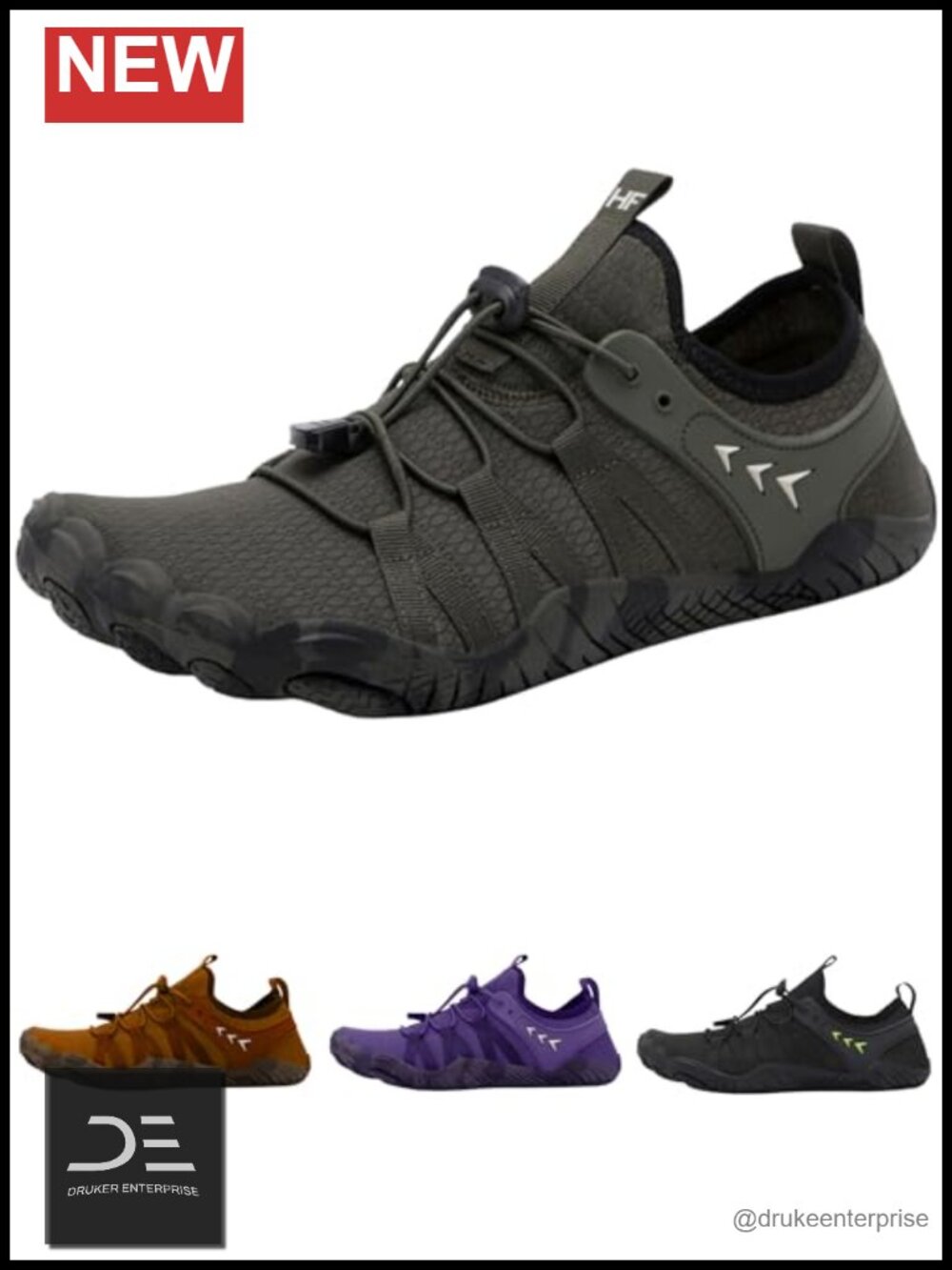 Barefoot Water Shoes, Non-Slip, Lightweight, Quick Dry, Wide Toe Box, Unisex